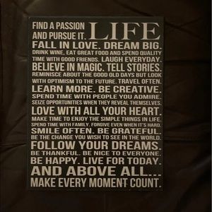 Wood motivational art